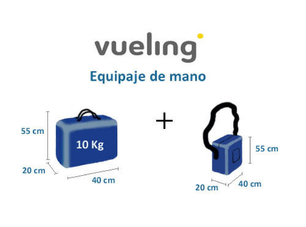 sonido Conectado Lanzamiento Qué equipaje de mano se puede llevar en Vueling? - Aeropuertos.Net